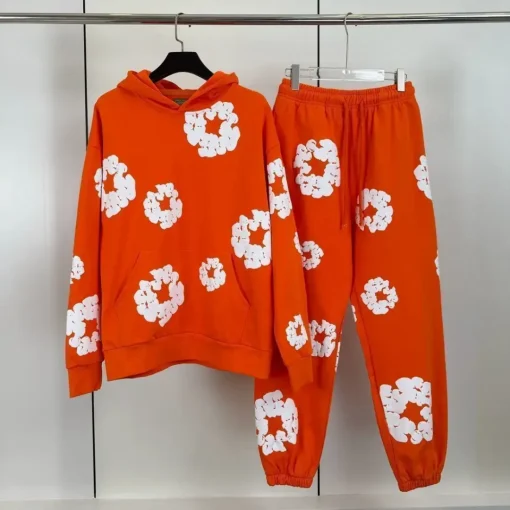DT Set Orange Hoodie & Trousers - 155 - dt0000155 - Image 4