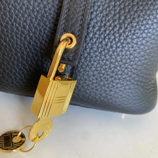 HM Black Clemence Picotin Lock Gold Hardware - 7 - hm0000007 - Image 7