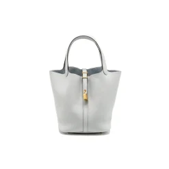 HM White Clemence Picotin Lock Gold Hardware - 12- hm0000012