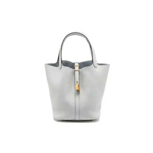 HM White Clemence Picotin Lock Gold Hardware - 12- hm0000012