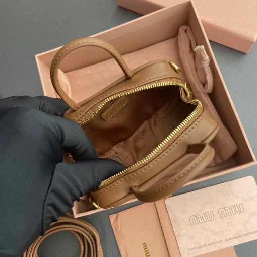 MM Brown Leather Micro Bag - 3 - mm000003 - Image 10