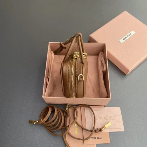 MM Brown Leather Micro Bag - 3 - mm000003 - Image 6
