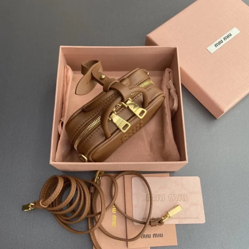 MM Brown Leather Micro Bag - 3 - mm000003 - Image 5