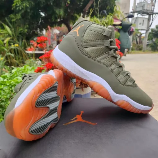 AJ 11 Matte Olive Green Shoes Sneaker - nk0004441 - Image 3