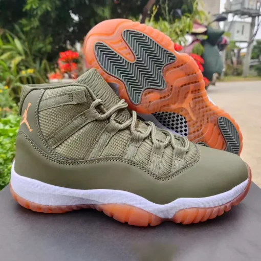 AJ 11 Matte Olive Green Shoes Sneaker - nk0004441 - Image 4