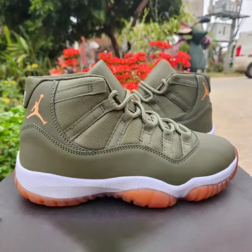 AJ 11 Matte Olive Green Shoes Sneaker - nk0004441 - Image 5