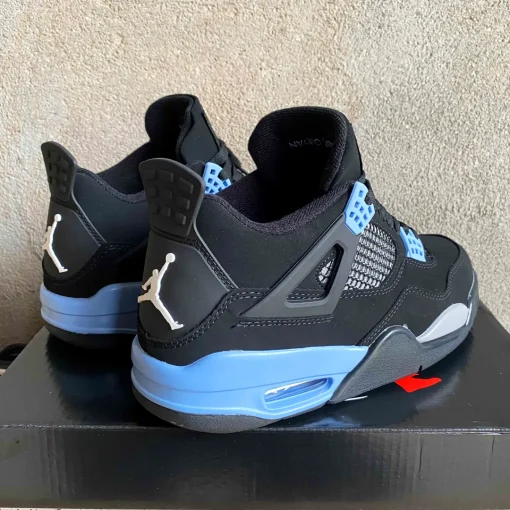 AJ 4 Black UNC Shoes Sneakers - nk0004444 - Image 5