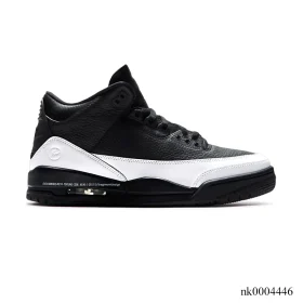 Fragment x AJ 3 Black White Sample Shoes Sneakers – nk0004446