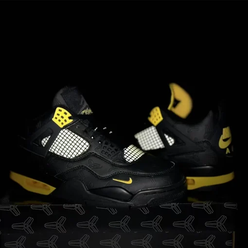 Nigel Sylvester x Kobe Bryant x AJ 4 Thunder Shoes Sneakers - nk0004481 - Image 4