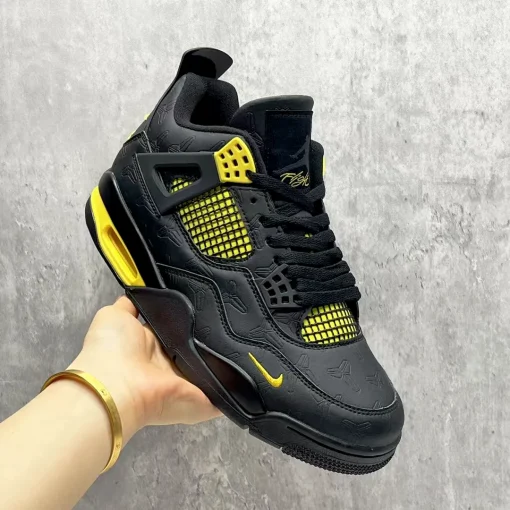 Nigel Sylvester x Kobe Bryant x AJ 4 Thunder Shoes Sneakers - nk0004481 - Image 6