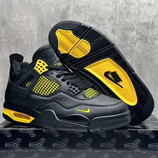 Nigel Sylvester x Kobe Bryant x AJ 4 Thunder Shoes Sneakers - nk0004481 - Image 10