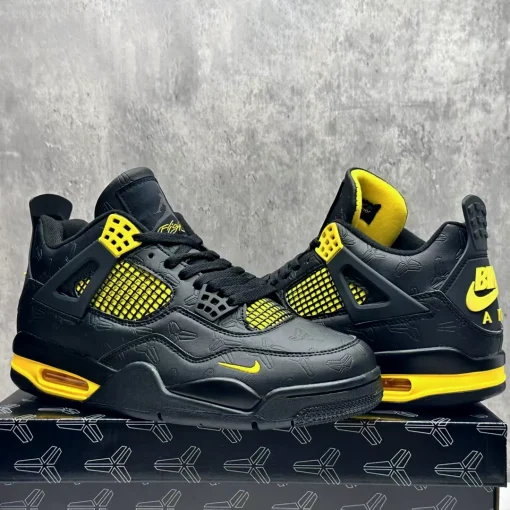 Nigel Sylvester x Kobe Bryant x AJ 4 Thunder Shoes Sneakers - nk0004481 - Image 11