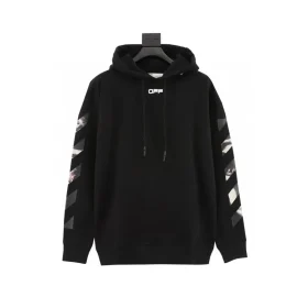 OW Caravaggio Arrows Hoodie in Black - 342 - owf0000342