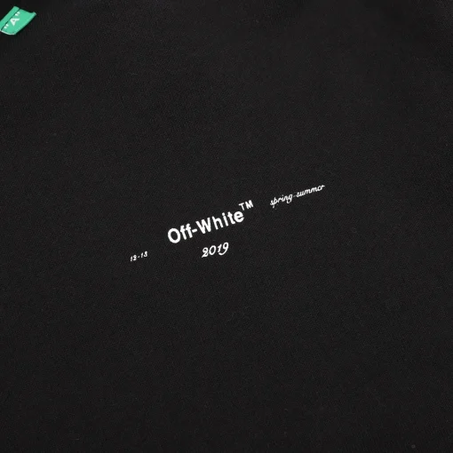 OW Diagonal Stencil Hoodie in Black - 345 - owf0000345 - Image 5