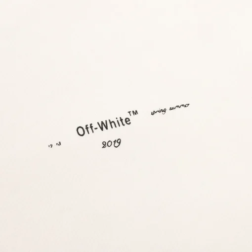 OW Diagonal Stencil Hoodie in White - 346 - owf0000346 - Image 5