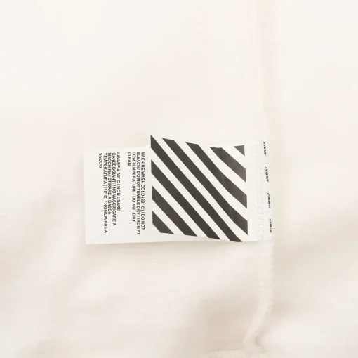 OW Diagonal Stencil Hoodie in White - 346 - owf0000346 - Image 7