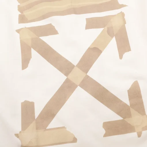 OW Diagonal Tape Arrows Hoodie in White - 349 - owf0000349 - Image 5