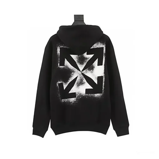 OW Stencil Arrow Hoodie in Black - 351 - owf0000351 - Image 2