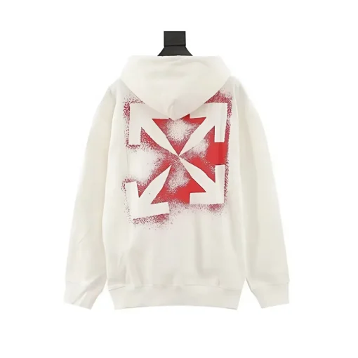 OW Stencil Arrow Hoodie in White - 352 - owf0000352 - Image 2