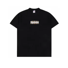 SUP x BUR Box Logo T-Shirt in Black - 516 - spm0000516