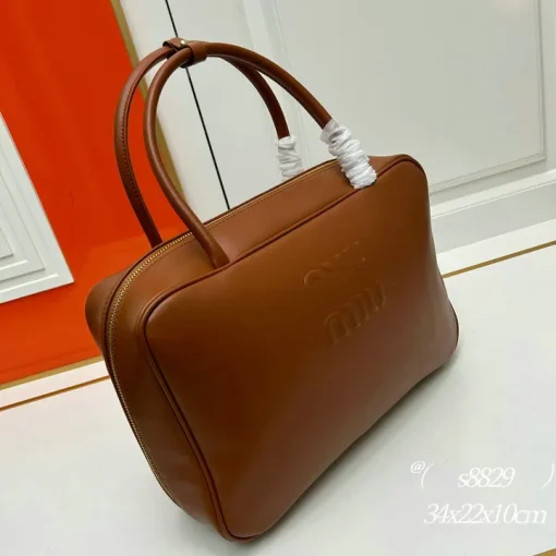 MM Beau Medium Cognac Top-Handle Bag - MM0007 - Image 4