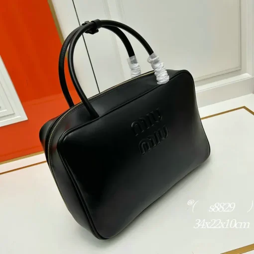 MM Beau Medium Black Top-Handle Bag - MM0008 - Image 3