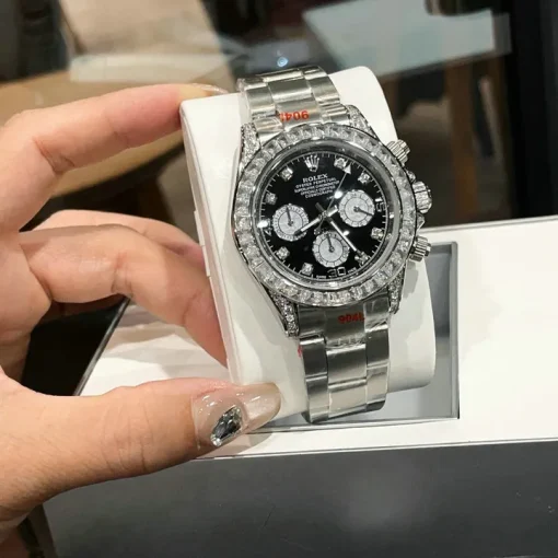 RL Cosmograph Daytona 126539 Black Diamond Jubilee Bracelet Custom - RL0001 - Image 5