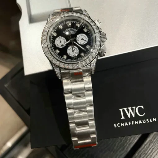 RL Cosmograph Daytona 126539 Black Diamond Jubilee Bracelet Custom - RL0001 - Image 8