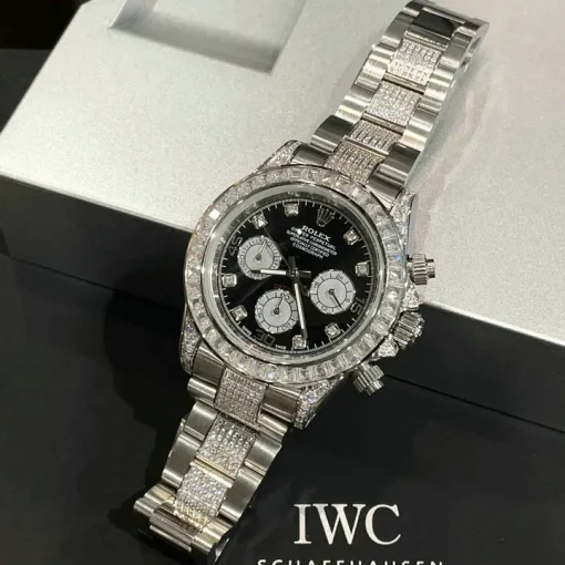RL Cosmograph Daytona 126539 Black Diamond Bracelet Custom - RL0002 - Image 3