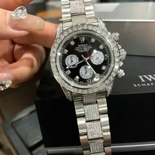 RL Cosmograph Daytona 126539 Black Diamond Bracelet Custom - RL0002 - Image 9