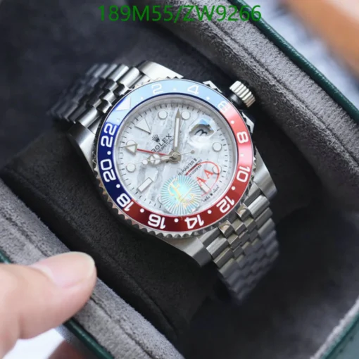 RL GMT-Master II 126719BLRO Pepsi White Gold Meteorite Custom - RL0015 - Image 6