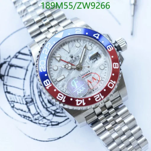 RL GMT-Master II 126719BLRO Pepsi White Gold Meteorite Custom - RL0015 - Image 5