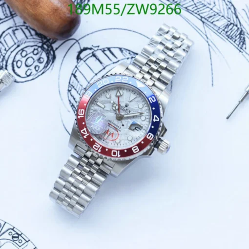 RL GMT-Master II 126719BLRO Pepsi White Gold Meteorite Custom - RL0015 - Image 3