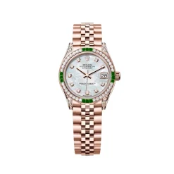RL Datejust 31 278285RBR Everose Gold Dark Green Diamond Custom - RL0020