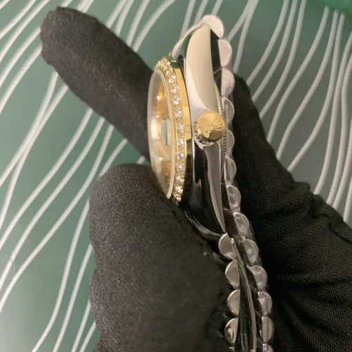 RL Datejust 36 126283RBR Yellow Gold Dial Diamond Jubilee Bracelet - RL0037 - Image 4