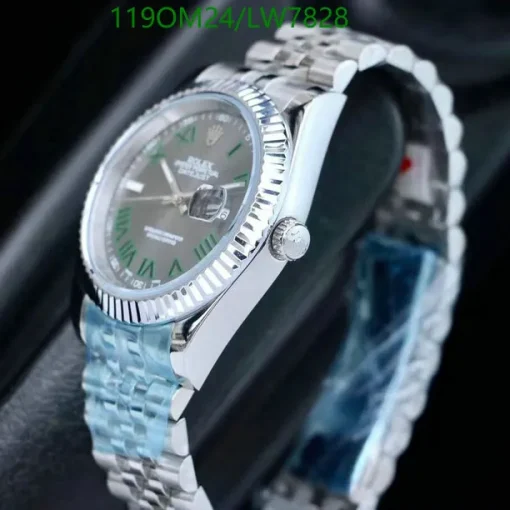 RL Datejust 41 126334 Oystersteel White Gold Green Roman Jubilee Bracelet - RL0038 - Image 4