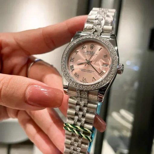 RL Datejust 36 278384 Pink Grey Steel Jubilee Bracelet Custom - RL0041 - Image 6