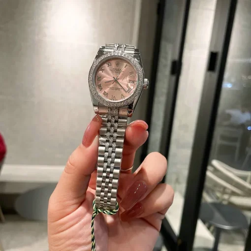 RL Datejust 36 278384 Pink Grey Steel Jubilee Bracelet Custom - RL0041 - Image 7