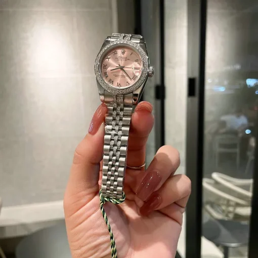 RL Datejust 36 278384 Pink Grey Steel Jubilee Bracelet Custom - RL0041 - Image 5