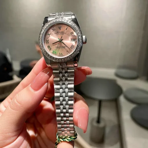 RL Datejust 36 278384 Pink Grey Steel Jubilee Bracelet Custom - RL0041 - Image 4