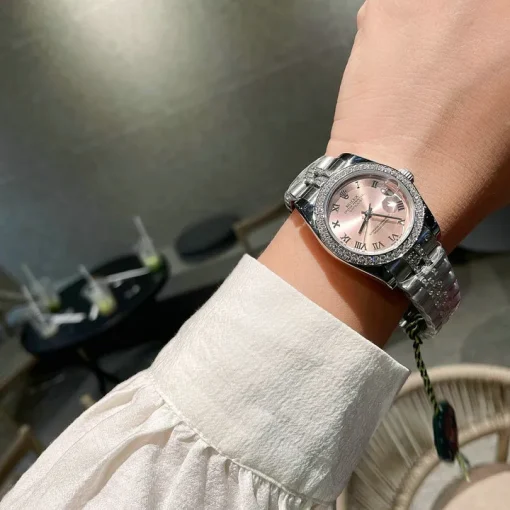 RL Datejust 36 278384 Pink Grey Steel Jubilee Bracelet Custom - RL0041 - Image 10