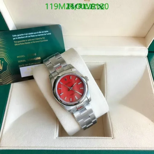 RL Oyster Perpetual 31 277200 Mercan Kirmizi Dial - RL0048 - Image 3