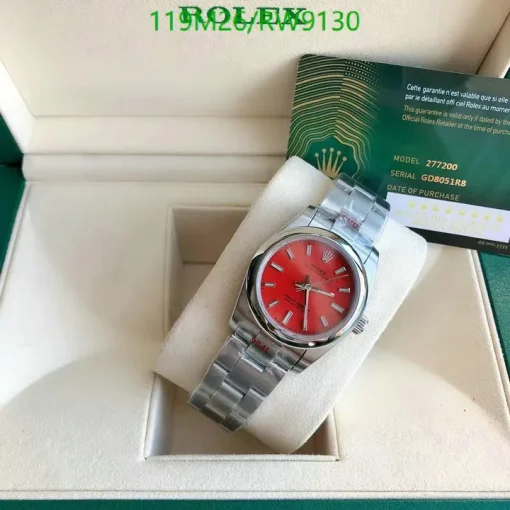 RL Oyster Perpetual 31 277200 Mercan Kirmizi Dial - RL0048 - Image 7