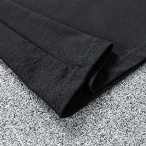 AM Staggered Logo T-shirt in Black - 279 - ami0000279 - Image 10