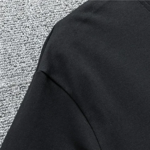 AM Staggered Logo T-shirt in Black - 279 - ami0000279 - Image 13