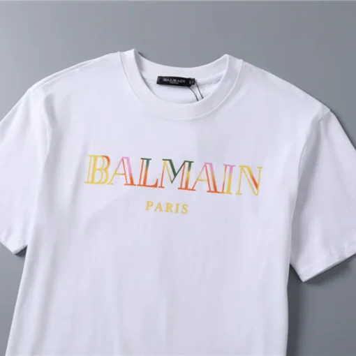 BM Vintage Embroidered T-shirt in White - bal0000005 - Image 5