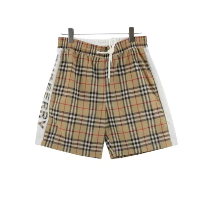 BUR Vintage Check Logo Panel Shorts - 376 - bbr0000376 - 32