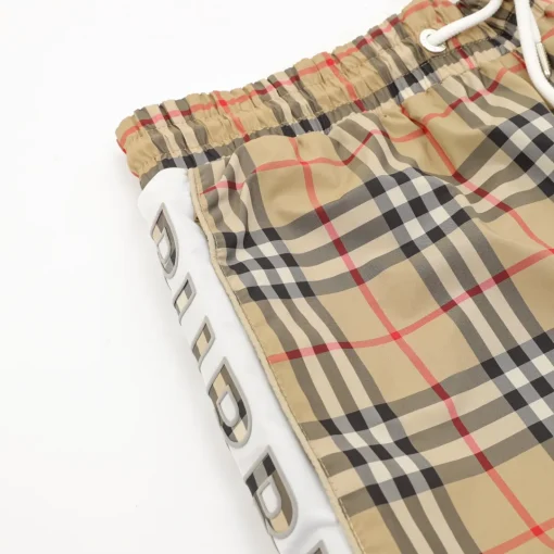 BUR Vintage Check Logo Panel Shorts - 376 - bbr0000376 - Image 5