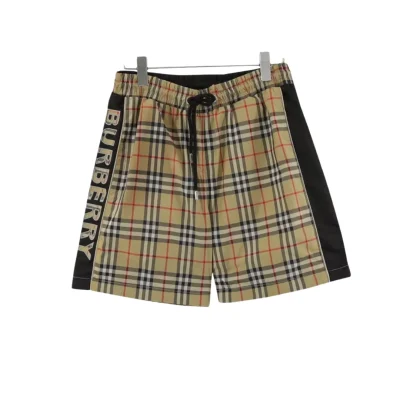 BUR Vintage Check Panel Black Shorts - 377 - bbr0000377 - 32