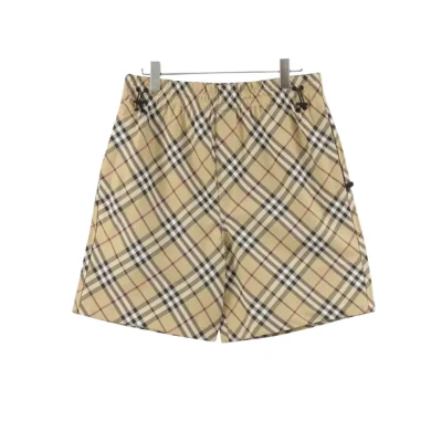 BUR Archive Check Knight Motif Shorts in Yellow - 378 - bbr0000378 - 32